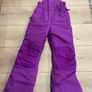 Lands' End Bright Purple Kids Snow Pants